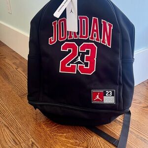 Jordan Black and Red Backpack